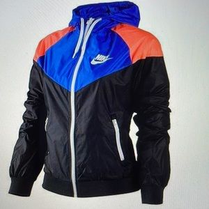 nike orange and blue windbreaker